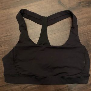 Black lululemon racerback sports bra